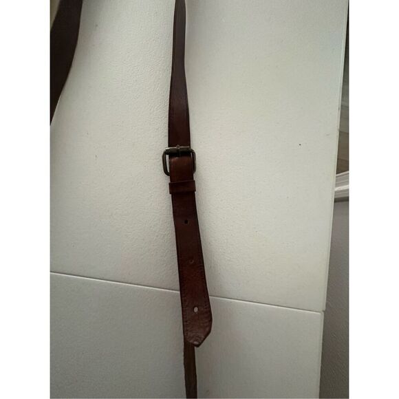 Vintage Women's Brown Handmade Leather Saddle Bag OS - Picture 8 of 11